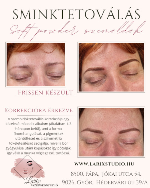 Larix Szépségstúdió Győr Sminktetoválás